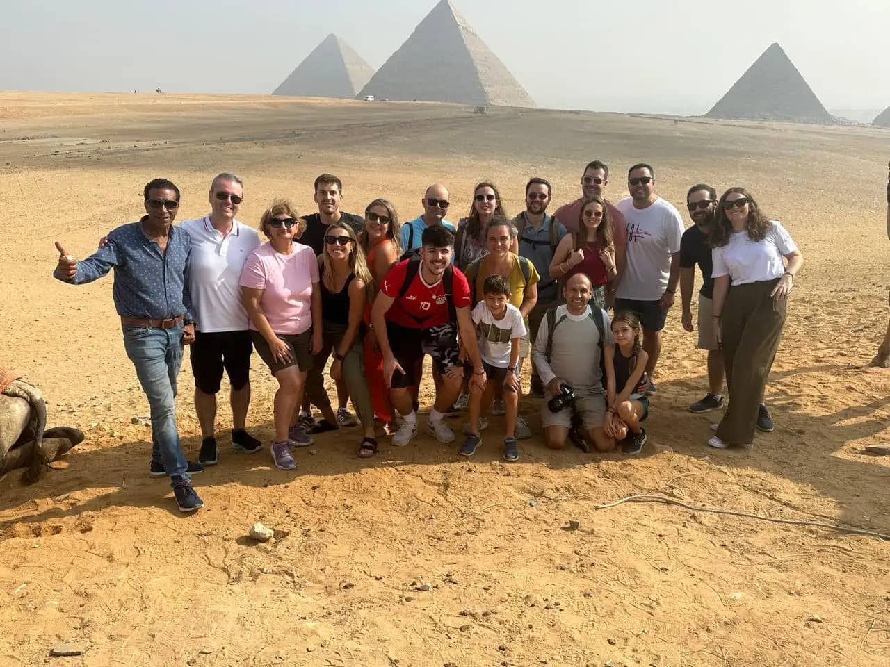 Colossal temple columns in Egypt